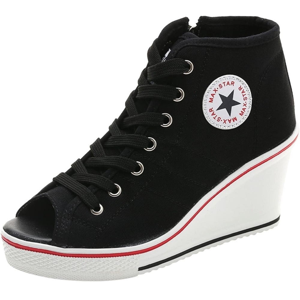 Padgene Women’s Platform Slip-on High Top Sneakers, Size 10. NWT.